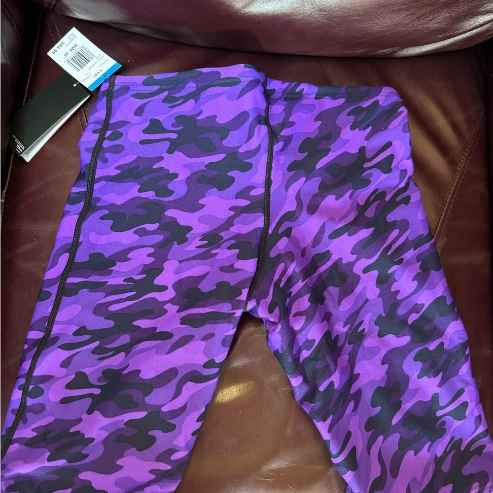 NEW Men’s 30 TYR Purple Camo Jammer Swimsuit with tags never worn